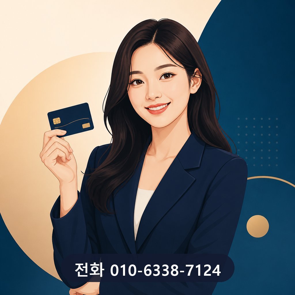 신용카드 한도 현금화 대표 이미지 · 문의 010-6338-7124